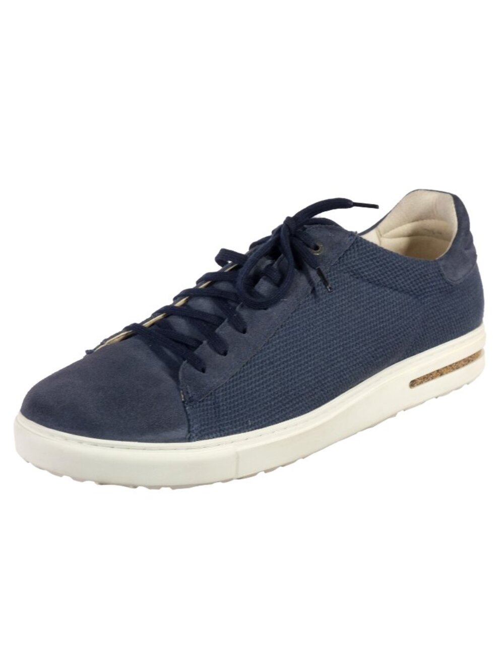 Worn 1x BIRKENSTOCK Sneakers Casual Shoes Sz. 45 EU 12 US Navy Suede & Fabric